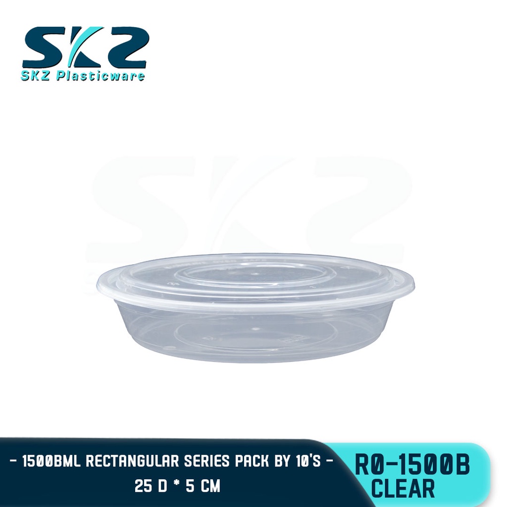 SKZ CLEAR CONTAINER ROUND SERIES R01500-B